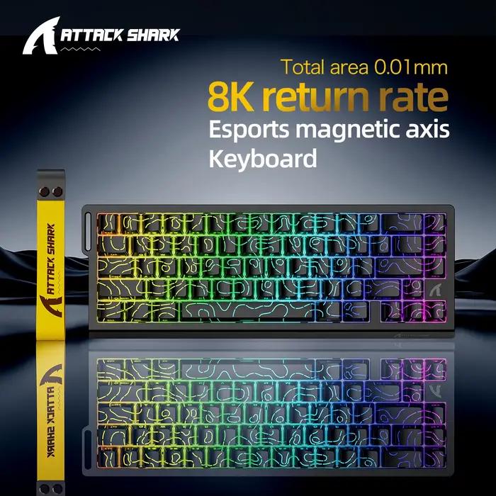 Clavier à interrupteur magnétique ATTACK SHARK X68HE filaire et FREEWOLF F68