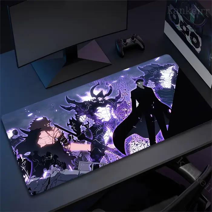 Solo Leveling Shadow King Mousepad HD Printing Computer Gamers Locking Edge Non-slip Mouse Pad XXL 90x40cm Keyboard PC Desk Mat