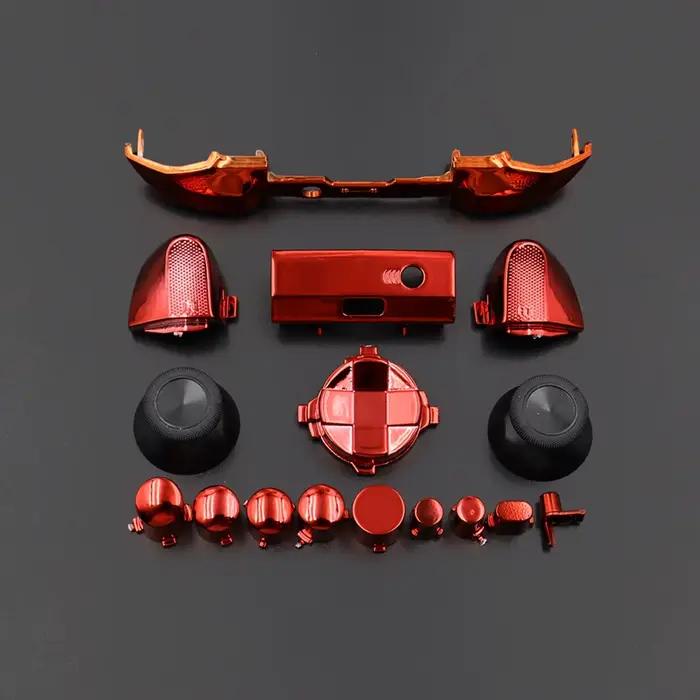 Kit de modification complet Chrome pour manette Xbox Series S/X - Boutons LB RB RT LT ABXY D-Pad et gâchettes améliorés