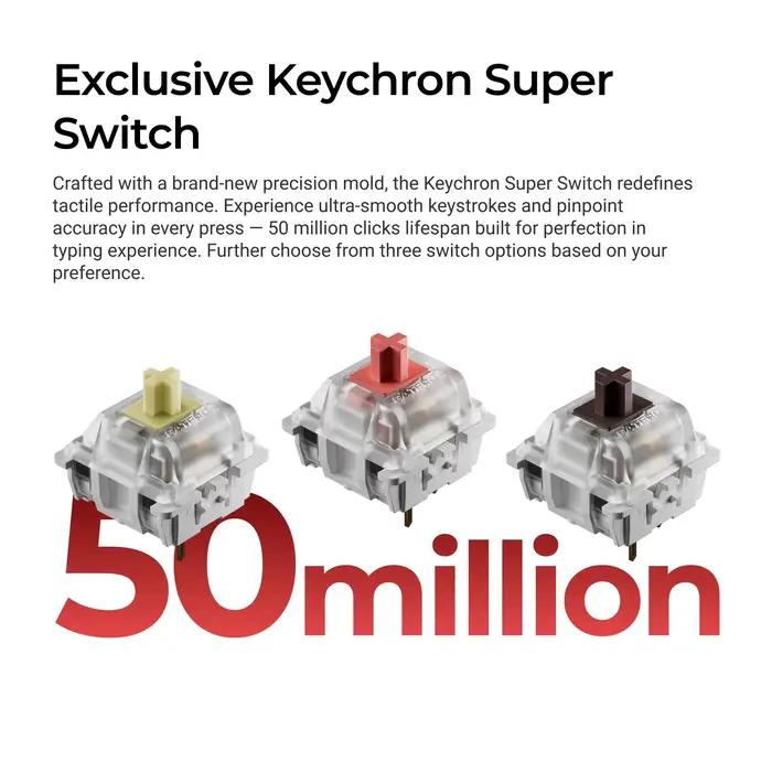Keychron C3 Pro 8K QMK clavier mécanique personnalisé filaire profil Cherry brillant Double injection PBT Keycaps