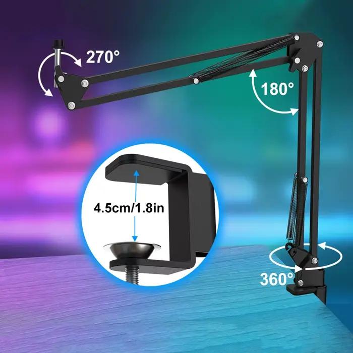 Haomuren-Kit de microphone professionnel à condensateur cardioïde