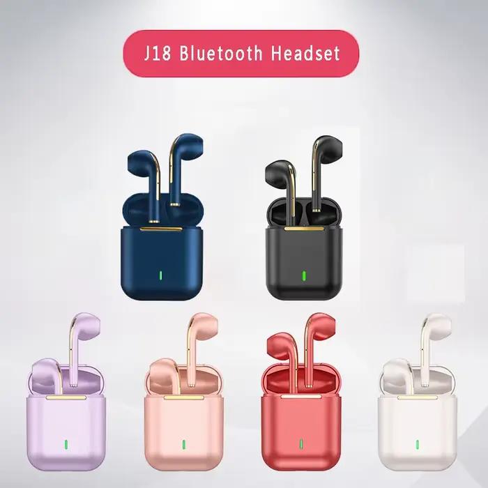 Écouteurs sans fil J18 TWS, casque Bluetooth 5.3, longue durée de lecture, appel vocal suppression du bruit, pour les jeux, les affaires et le sport occasions spéciales