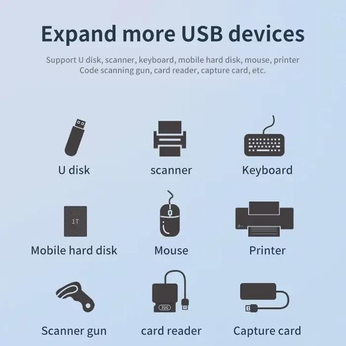 Commutateur USB 3.0 Hub 1x2/2x1