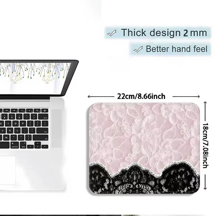 Tapis de souris en dentelle à fleurs