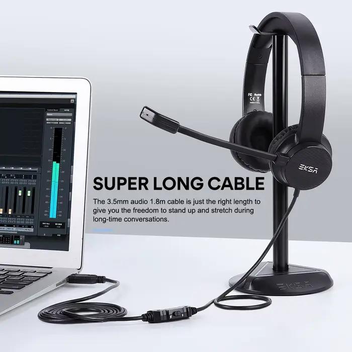 EKSA H12/H12E casque filaire 3.5mm/USB