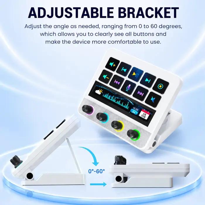 Clavier visuel programmable MiraBox Stream Deck N4 Pro pour bureau et portable occasions spéciales contrôle intuitif minimaliste