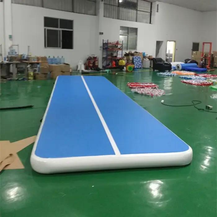 Tapis de gymnastique gonflable 9*2*0.2m, tapis de gymnastique gonflable, tapis d'entraînement pour la gymnastique acrobatique avec pompe à air électrique