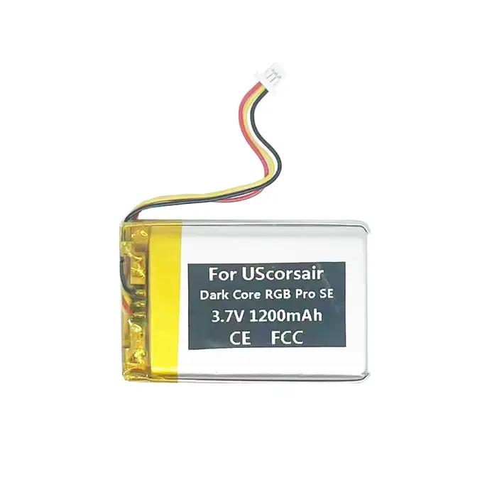 Batterie d'origine 1200mAh pour souris de jeu UScorsair Dark Core RGB Pro SE/Ironclaw Iron Claw