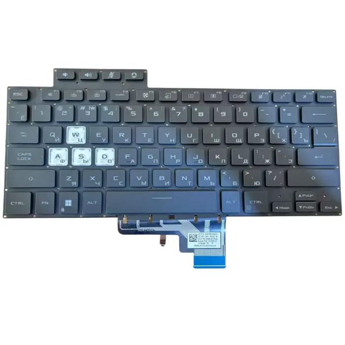 Clavier russe de remplacement US/RU/SP pour ordinateur portable ASUS TUF Dash F15 FX516 FX516P FX516PR FX516PM FX516PE