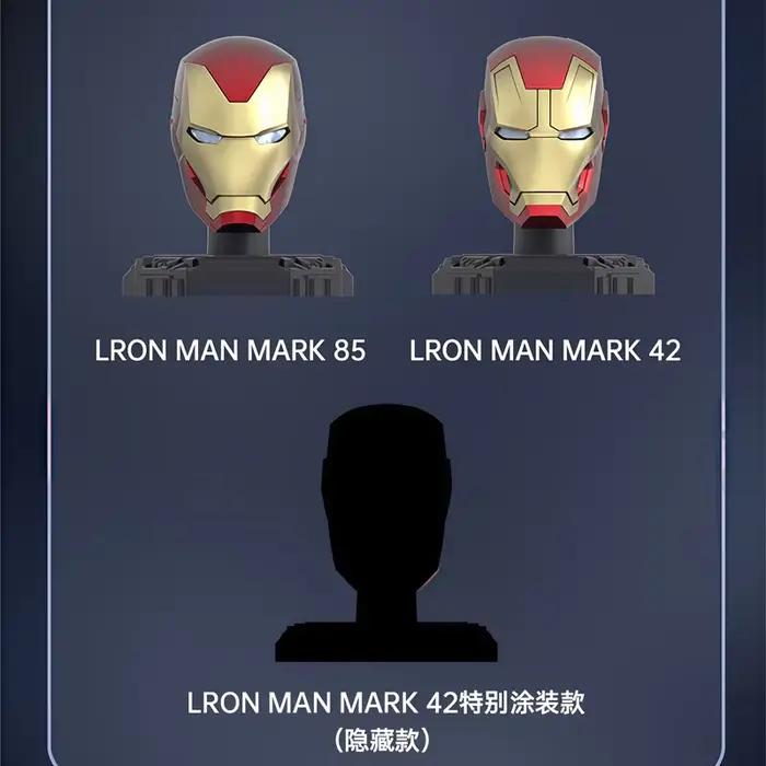 MORSTORM Tony Stark Iron Man casque MK7 MK15 MK46 MK85 MK42 MK21 MK 16 figurine Anime modèle assemblage jouets boîte aveugle cadeau de noël