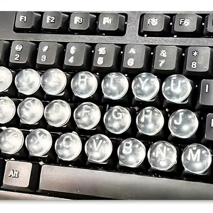 Autocollants de clavier en silicone pour doigts longs