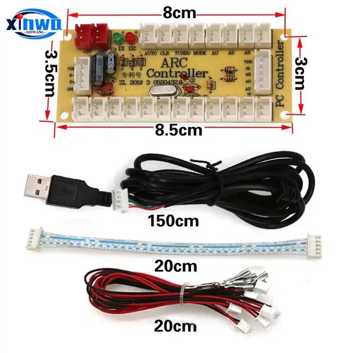 Contrôleur de jeu d'arcade USB pour PC Raspberry Pi