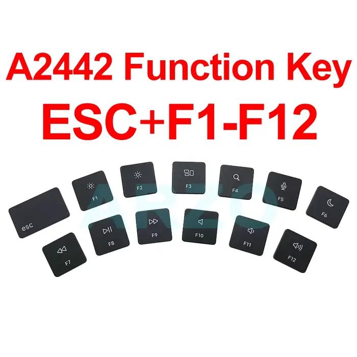 Capuchon de clé individuel de remplacement noir US UK pour MacBook Pro/Air A2141 A2251 A2289 A2179 A2337 A2338 A2442 A2485 A2681 A3113