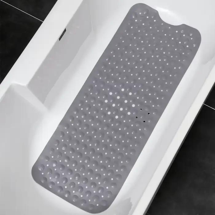 Tapis de bain antidérapant de grande taille 100x40cm, rectangulaire, doux, douche, salle de bain, Massage, ventouse, tapis de baignoire antidérapant