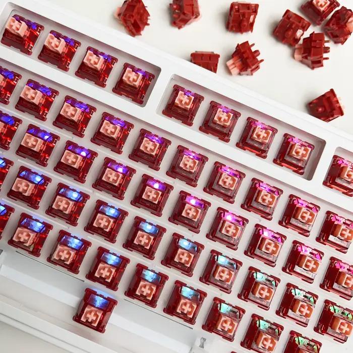 Haimu commutateur de battement de coeur linéaire silencieux 5 broches préubé en usine échangeable à chaud pour les jeux et le bureau clavier mécanique 58g