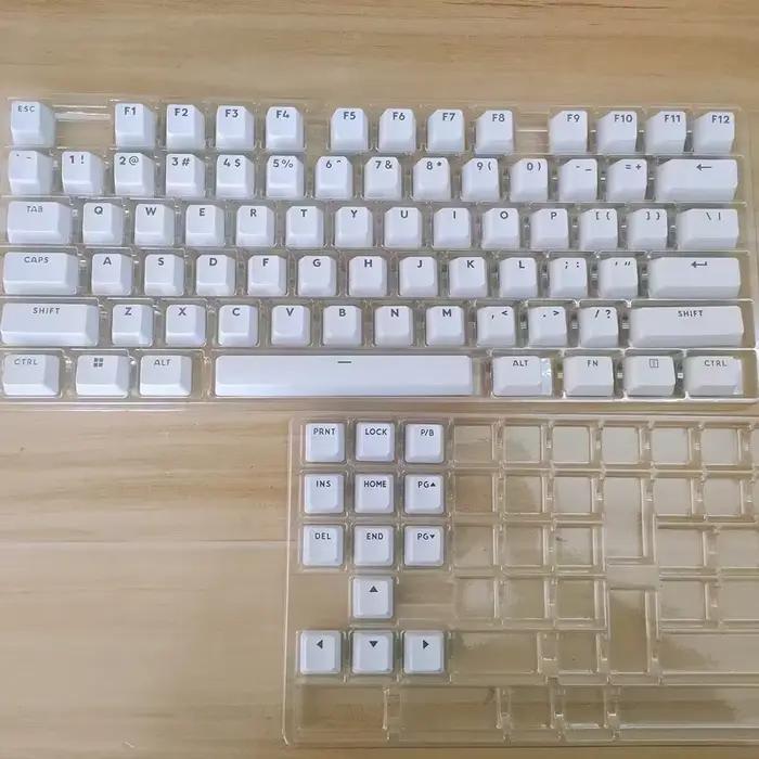 Capuchon de touche de remplacement blanc pour clavier mécanique sans fil Logitech G715/G713/G PRO X