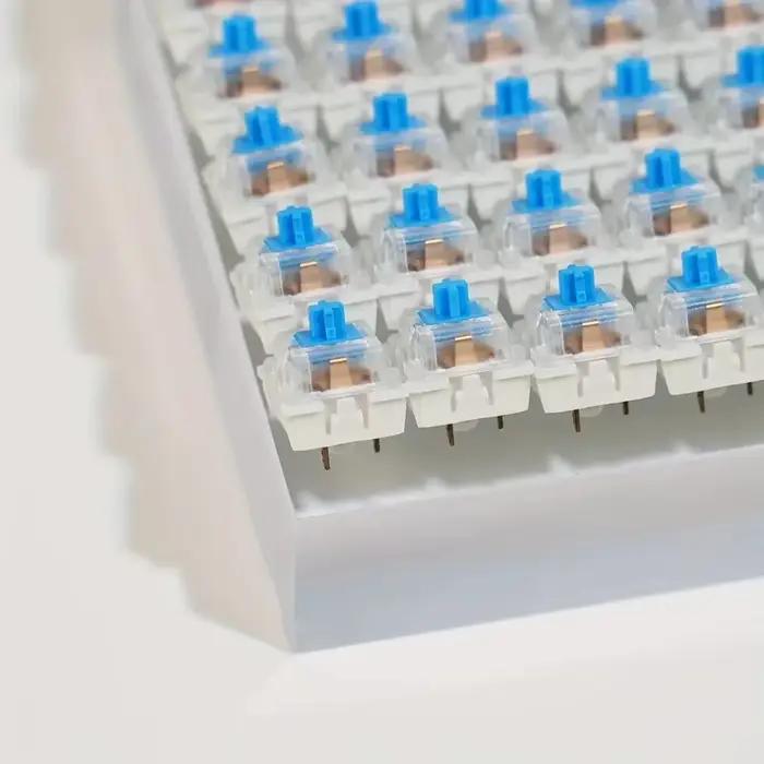 50/100 interrupteurs de clavier mécaniques bleus