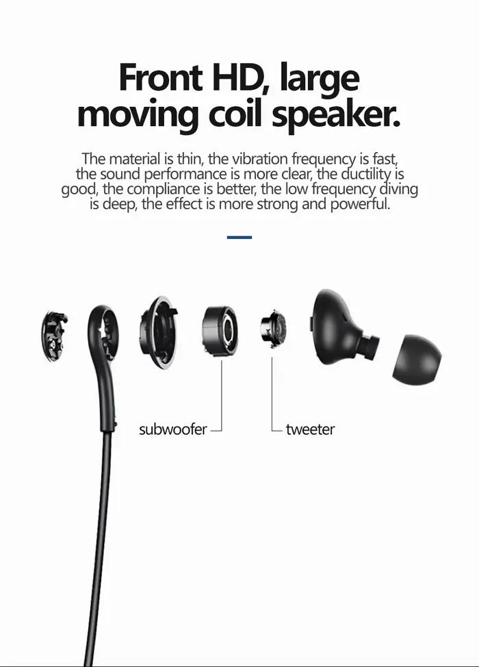Écouteurs intra-auriculaires filaires de Type C