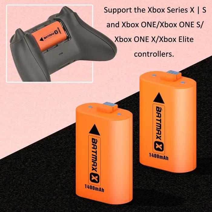 Batterie rechargeable Batmax 1400mAh pour Xbox Series X Contrôleur S/Xbox One X/S rechargeable longue durée de vie sans mémoire occasion gaming compétition marathon partie jeu
