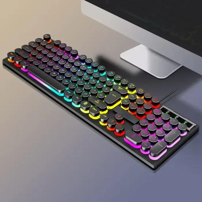 Clavier mécanique de jeu rvb