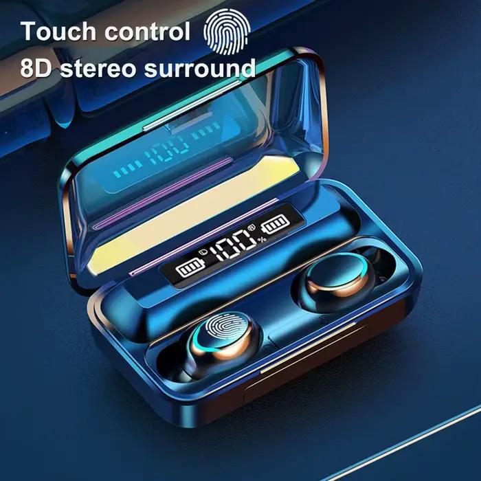 Écouteurs Intra-Auriculaires Sans Fil F9 TWS Bluetooth Inconnu