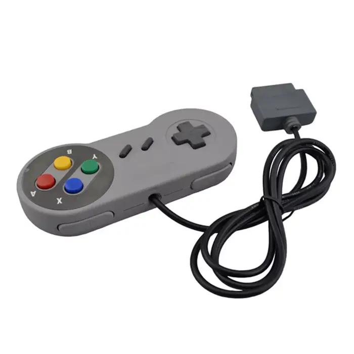 Manette de jeu filaire pour système SNES, 2 pièces, contrôleur de jeu