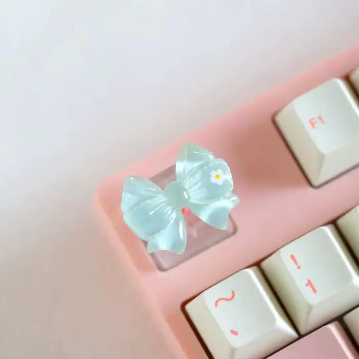 Capuchons de touches de clavier avec nœud translucide