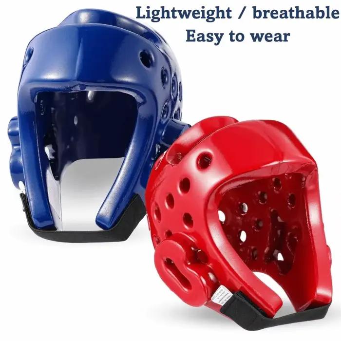 Casque de Taekwondo léger pour enfant, respirant, flexible, masque de combat pour arts martiaux, protection de tête robuste et portable, Taekwondo pour enfants
