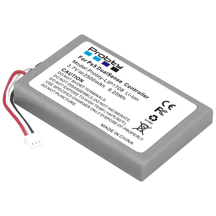 Batterie LIP1708 2500mAh pour contrôleur Sony PS5 lithium-ion avec protection sécurité pour gamer intensifs occasionnels et parties nocturnes