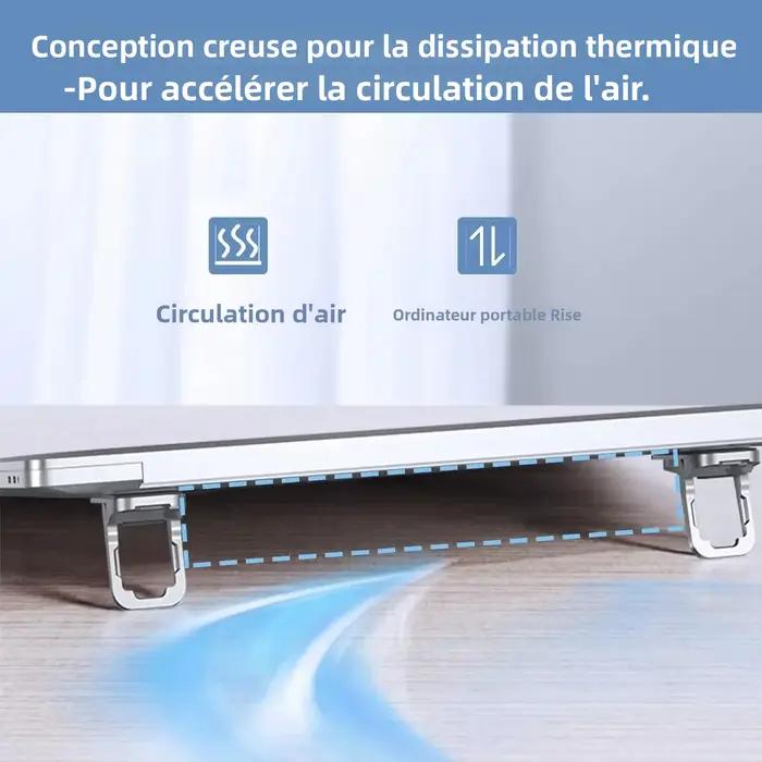 Supports de Clavier Double Angle Inclinable Auto-Adhésifs Compact et Portable Compatible Universellement Ordinateurs Portables Occasions Spéciales Travail Étude Cadeau Idéal