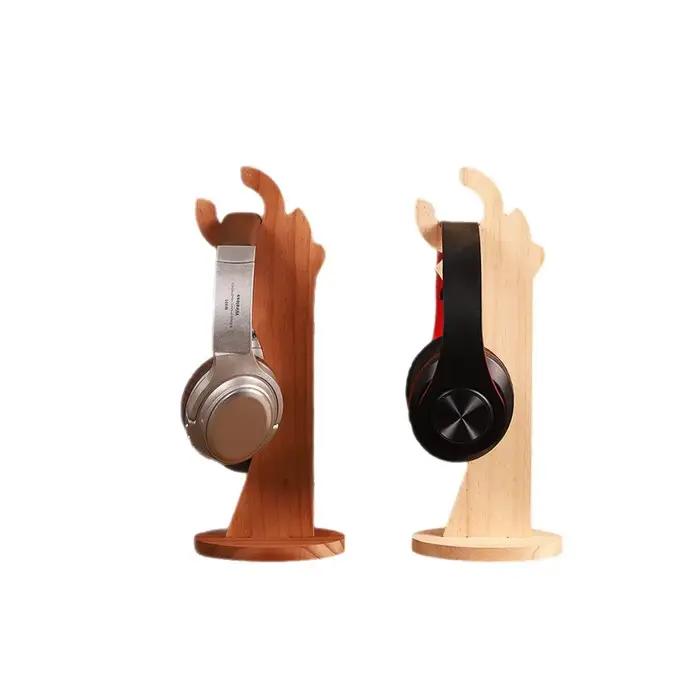 Support pour casque en bois