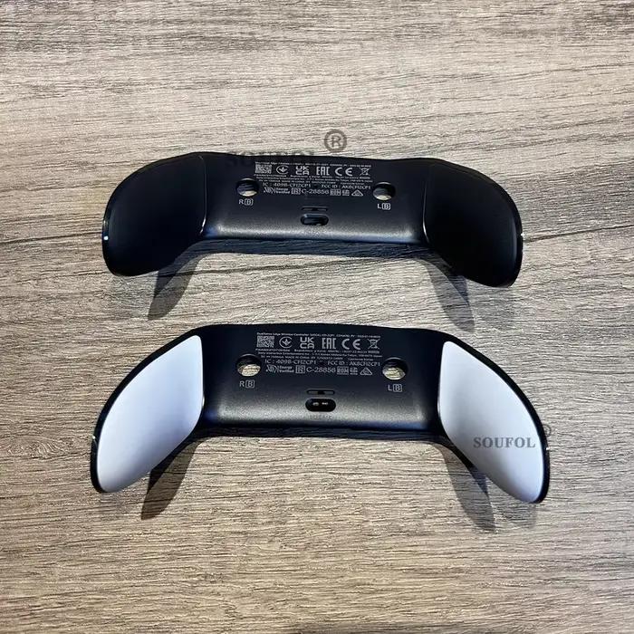 Noir blanc pour PS5 Edge manette de jeu couverture arrière remplacement anti-dérapant contrôleur pour coque pour étui poignée de protection améliorer