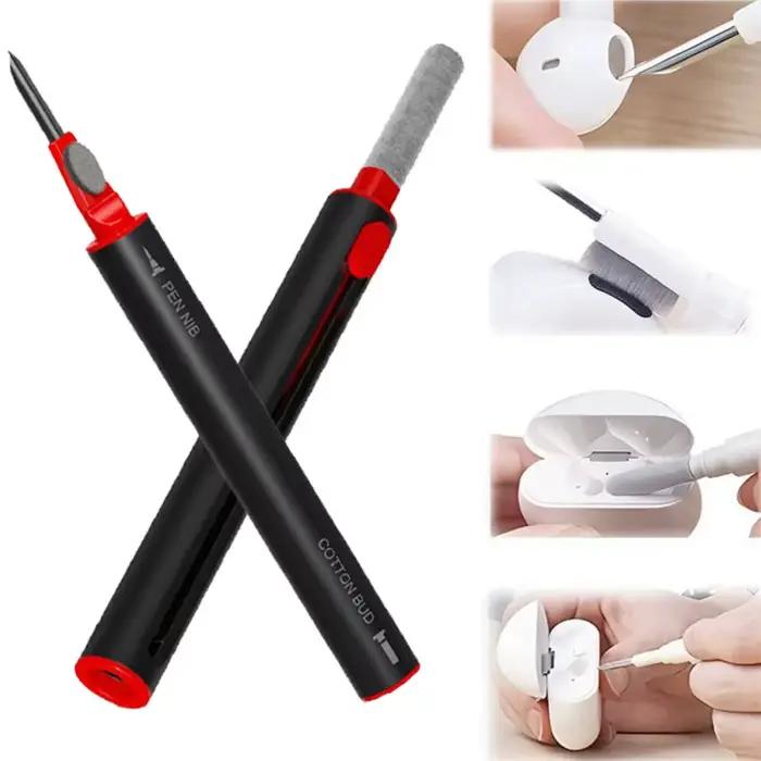 Kit de nettoyage 3 en 1 pour AirPods Pro et autres écouteurs Bluetooth, outil de nettoyage, brosse propre, étui durable, pour maintenir des écouteurs propres et fonctionnels
