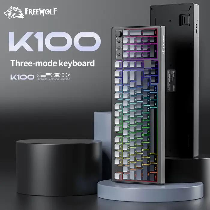 K100 clavier de jeu Bluetooth gravure latérale sans fil