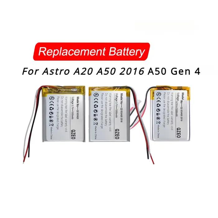 Batterie de remplacement pour Logitech Astro A20 A50 Gen 4 2016 Gen4 2019 533- 000169 533- 000191 SRP 603443 Casque de