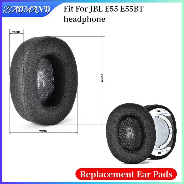Coussinets d'oreille de remplacement pour écouteurs JBL E55 E55BT