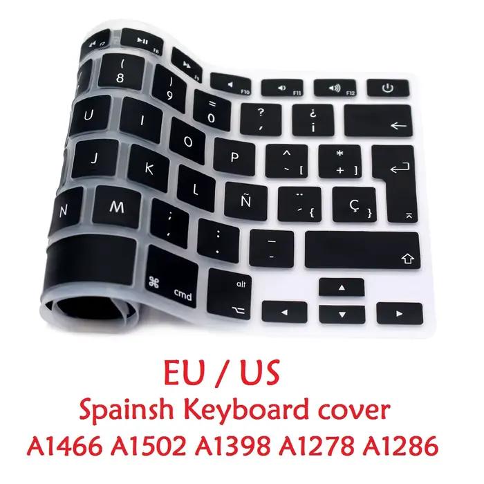 Clavier espagnol ue US pour Macbook Air Pro Retina 13 15 housse