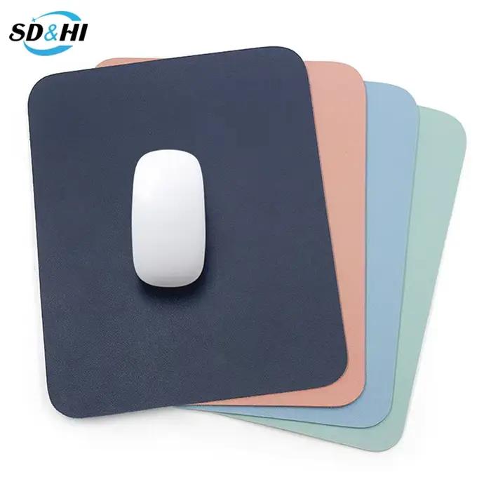 Tapis de souris en cuir PU résistant à l'eau