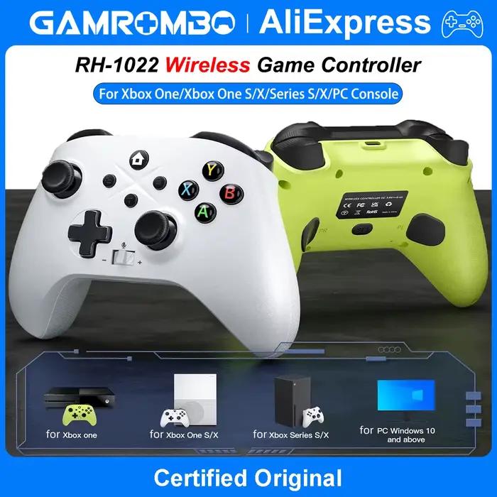 Contrôleur de jeu GAMROMBO pour XBOX ONE/SERIES S/X/PC Gaming 2.4G Joystick sans fil télécommande manette de jeu prend en charge Windows 7/8/10