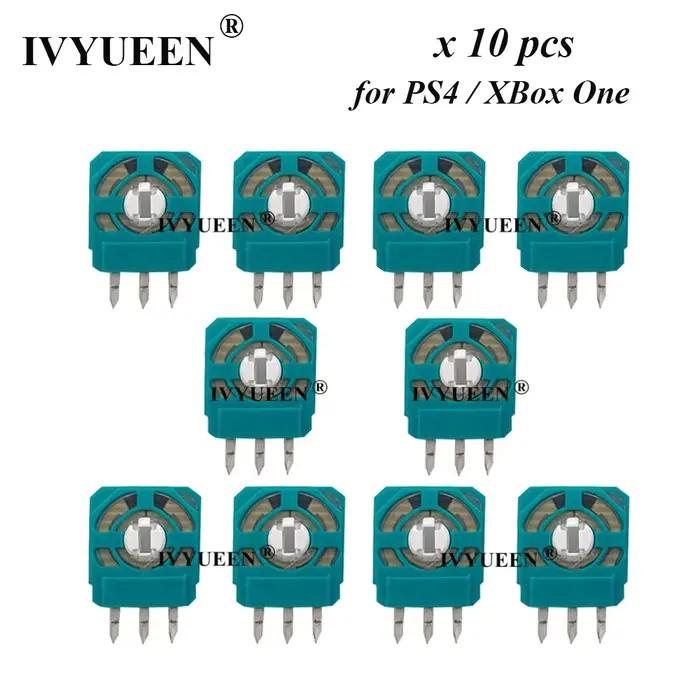 IVYUEEN 10 pièces pour PlayStation 4 PS4 PRO contrôleur mince capteur analogique d'axe de Joystick pour XBOX ONE X S Module 3 broches Micro-interrupteur