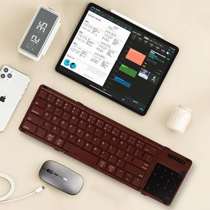 Clavier sans fil pliable