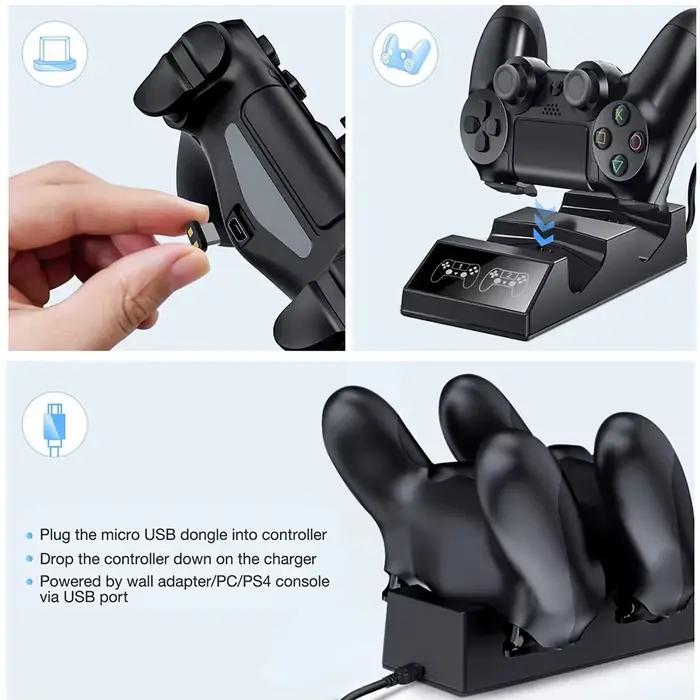 Chargeur de contrôleur PS4 pour Station