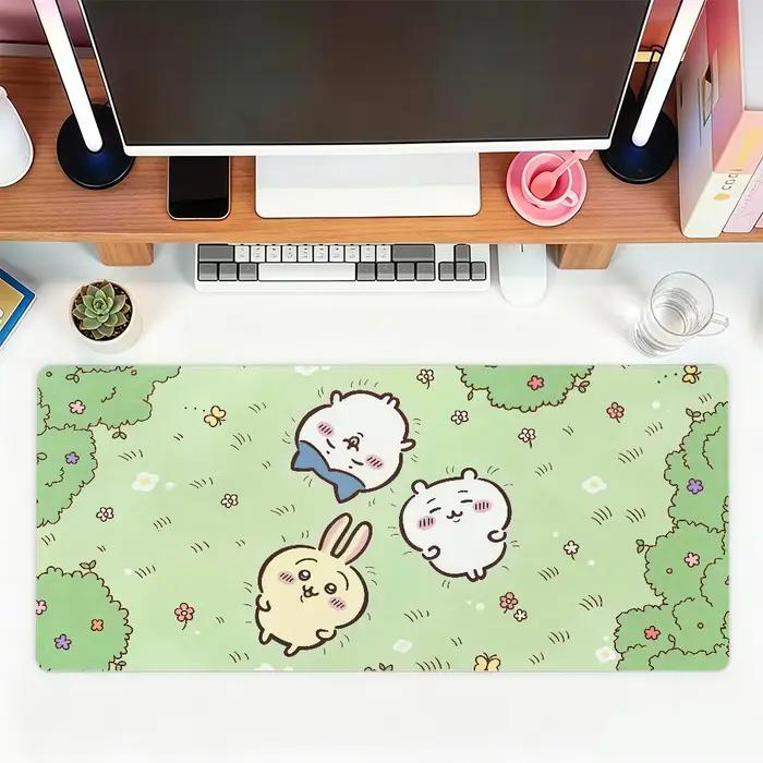 Tapis de souris Cartoon C-Chiikawa pour le bureau