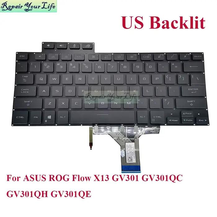 Clavier rétro4.2 US pour ASUS ROG Flow X13 GV301 GV301QC GV301QH GV301QE
