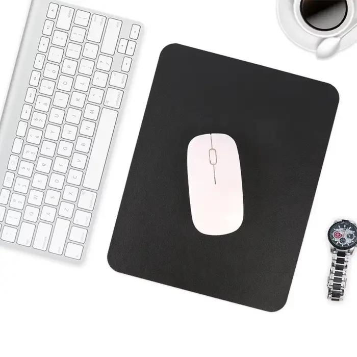 Petit tapis de souris en cuir PU