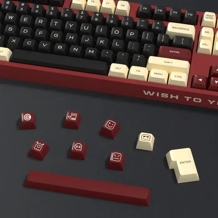 KBDiy 161 touches/ensemble SA profil Rome Keycaps Gamer Double Shot ISO PBT Keycap pour clavier mécanique bricolage personnalisé pour commutateurs MX