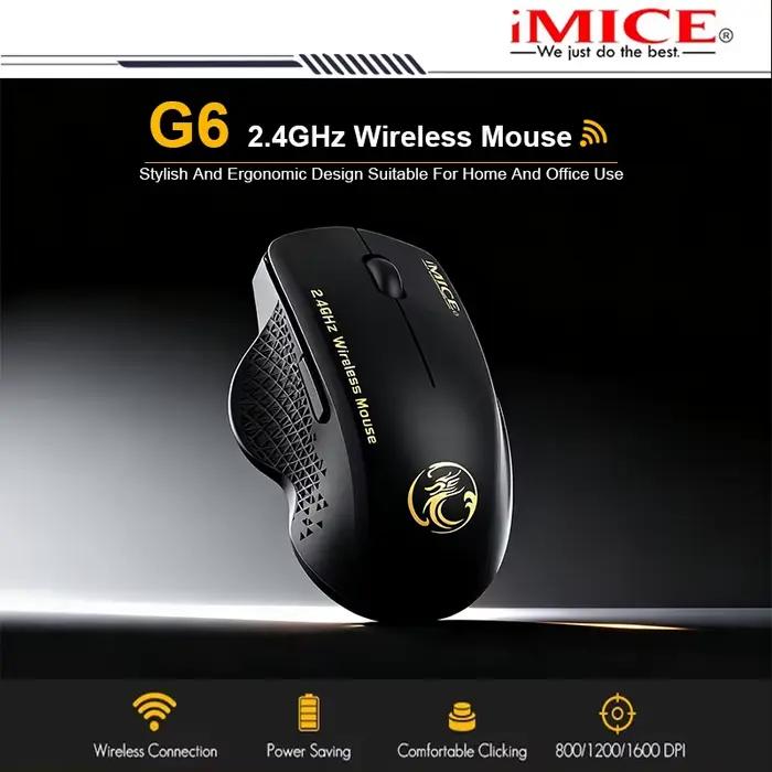 Souris sans fil Imice avec récepteur USB 2.4GHz
