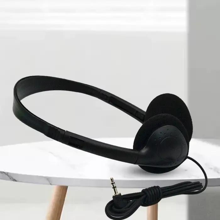 1/5/10 pièces 3.5mm casque de jeu stéréo filaire-réduction du bruit ABS port confortable Portable son clair pour les joueurs