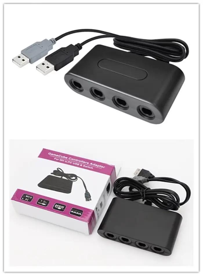 Convertisseur de jeu 4 Ports pour contrôleur GameCube GC