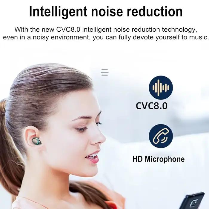 Écouteurs sans fil F9 compatibles Bluetooth 5.0